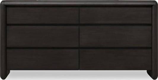 Modus Furniture - Xolani Six Drawer Acacia Wood Dresser in Jaguar - TTXT82 view 2
