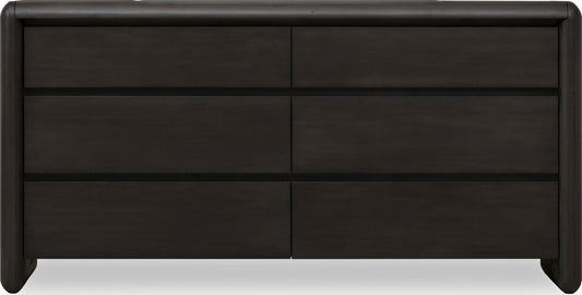 Modus Furniture - Xolani Six Drawer Acacia Wood Dresser in Jaguar - TTXT82 view 2