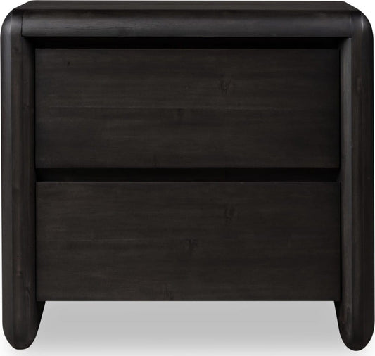 Modus Furniture - Xolani Two Drawer Acacia Wood Nightstand in Jaguar - TTXT81B view 2