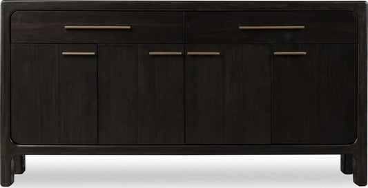 Modus Furniture - Zamba Four Door Two Drawer Acacia Wood Sideboard in Jaguar - UKXT78 view 2