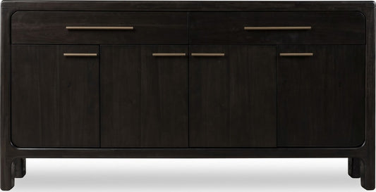 Modus Furniture - Zamba Four Door Two Drawer Acacia Wood Sideboard in Jaguar - UKXT78 view 2