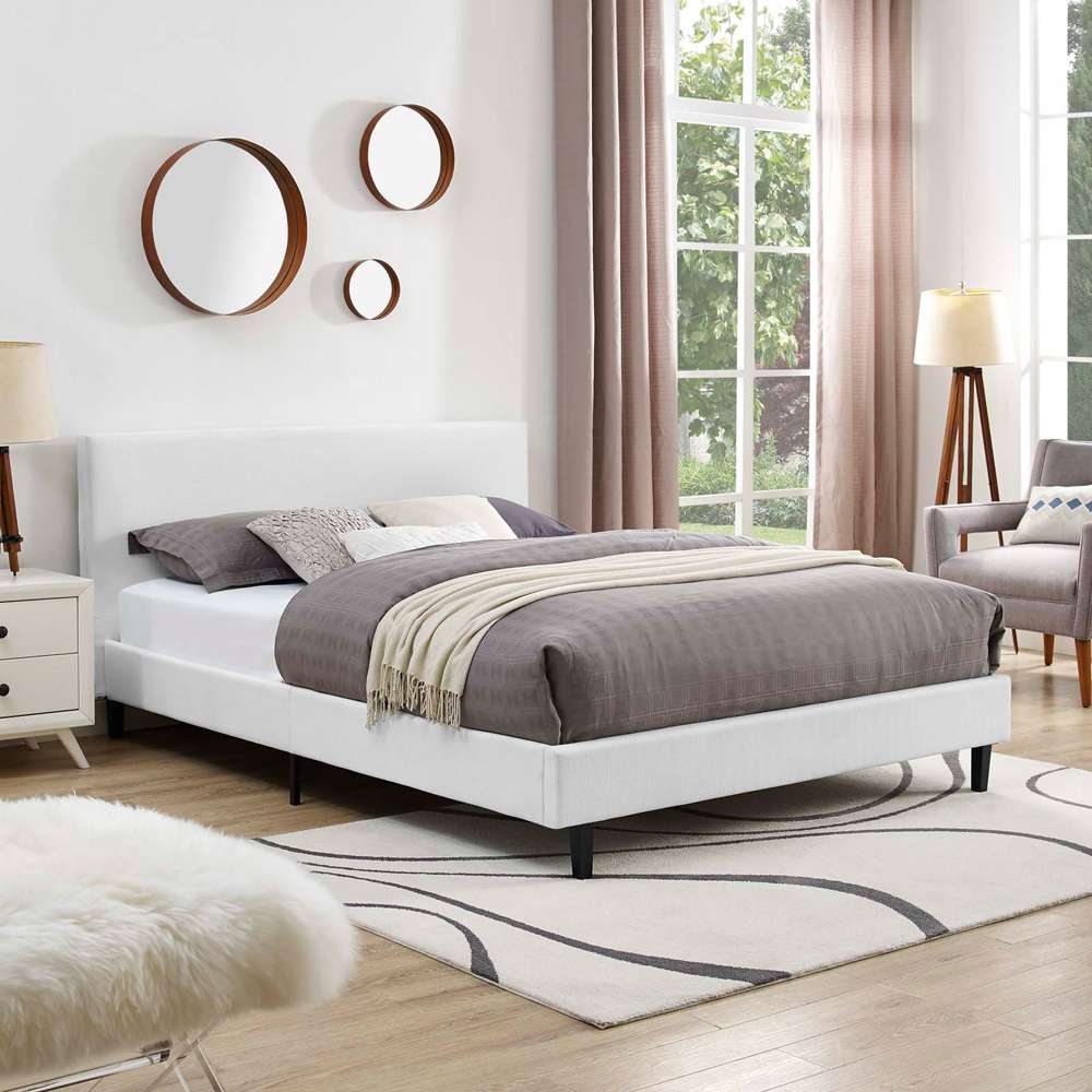 Modway - Anya Full Fabric Bed - MOD-5418-WHI veiw 4