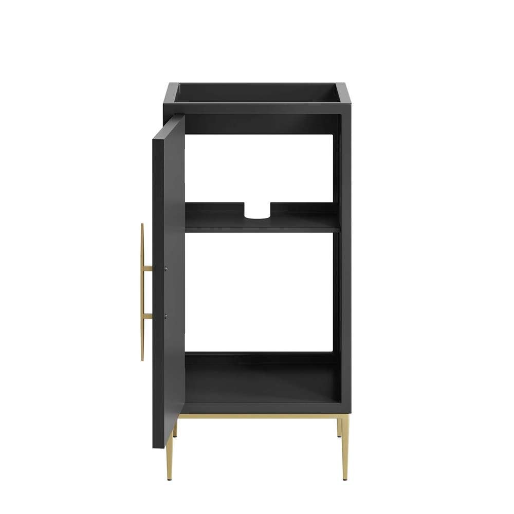 Modway - Awaken 18in Bathroom Vanity Cabinet in Black - EEI-6159-BLK veiw 6