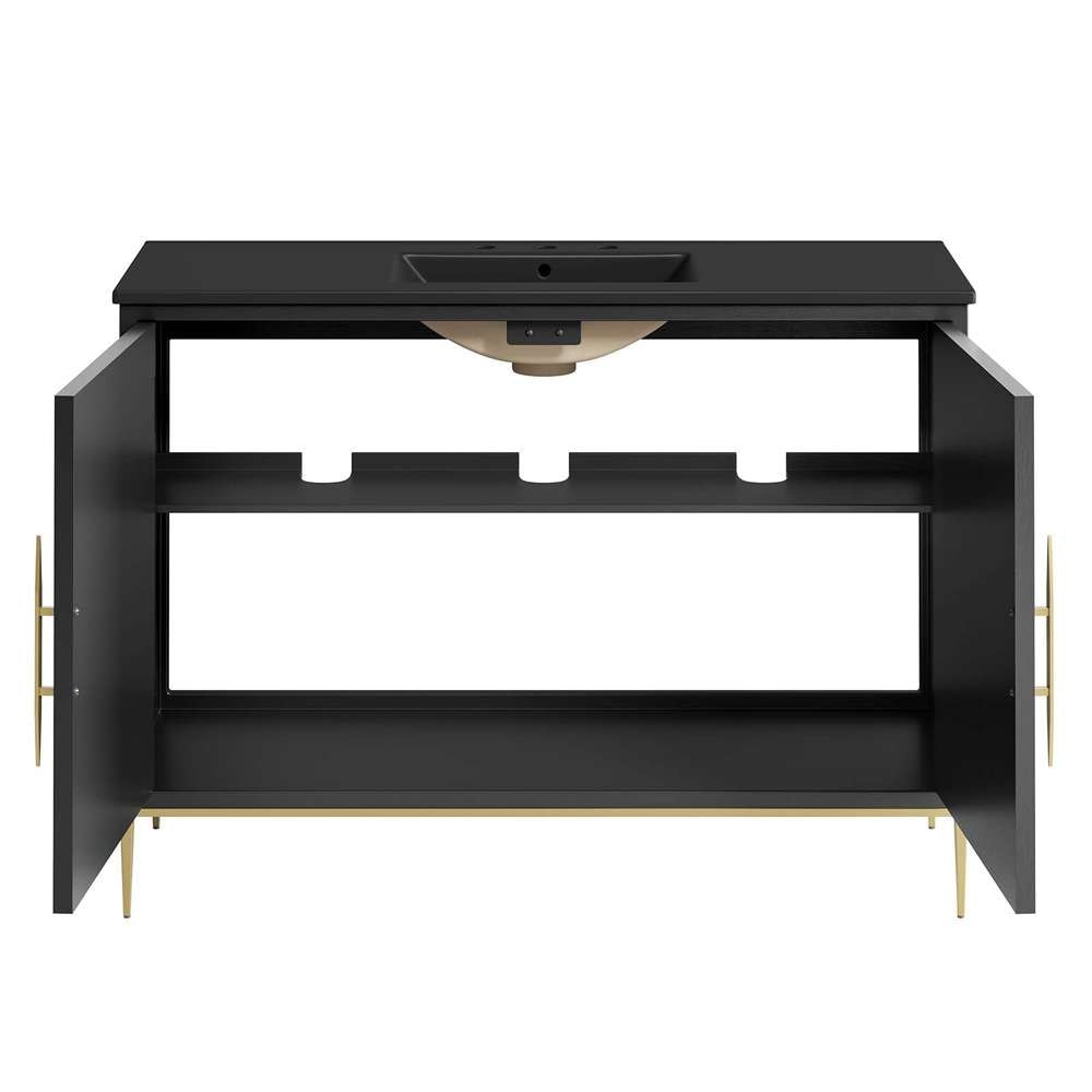 Modway - Awaken 48in Bathroom Vanity - EEI-6303-BLK-BLK veiw 6