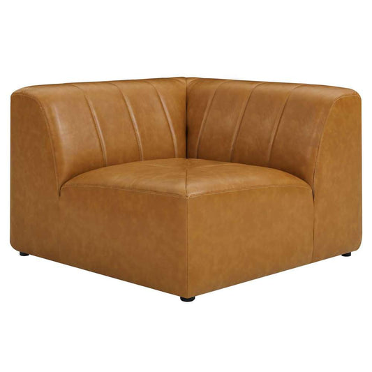 Modway - Bartlett Vegan Leather Corner Chair - EEI-4403-TAN veiw 2