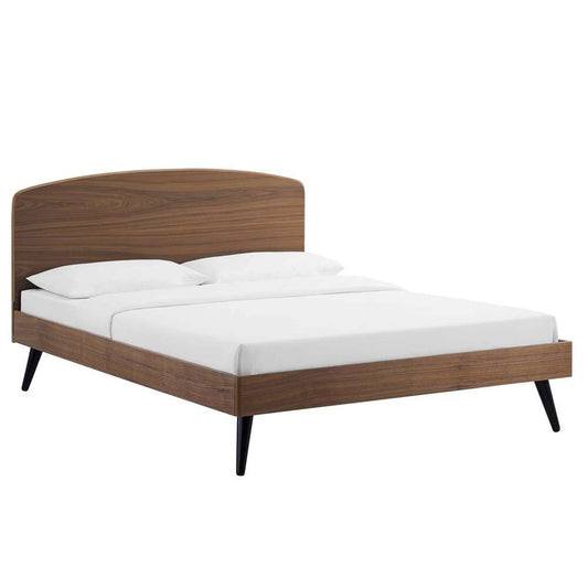 Modway - Bronwen Queen Wood Platform Bed - MOD-6254-WAL veiw 2