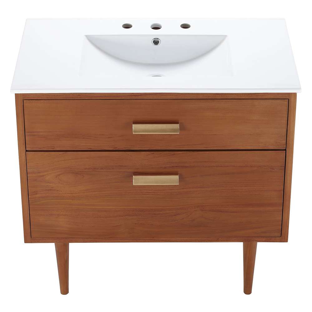Modway - Cassia 36in Bathroom Vanity - EEI-5109-NAT-WHI veiw 6