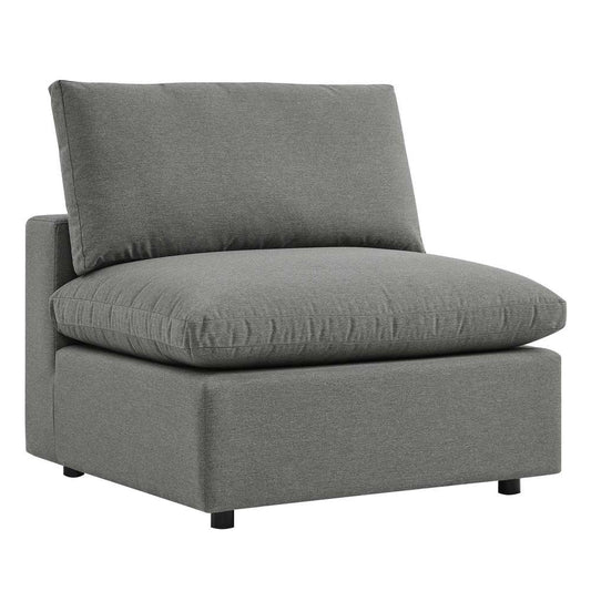 Modway - Commix Overstuffed Outdoor Patio Armless Chair - EEI-4902-CHA veiw 2