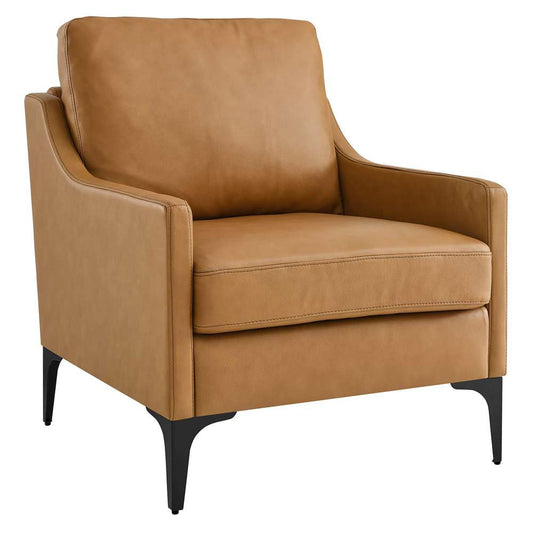 Modway - Corland Leather Armchair - EEI-6022-TAN veiw 2
