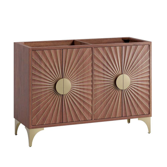 Modway - Daylight 48in Double Sink Compatible (Not Included) Bathroom Vanity Cabinet - EEI-6169-WAL veiw 2