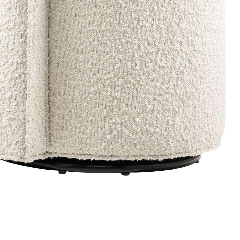 Modway - Della Boucle Fabric Swivel Chair in Ivory - EEI-6223-IVO veiw 6