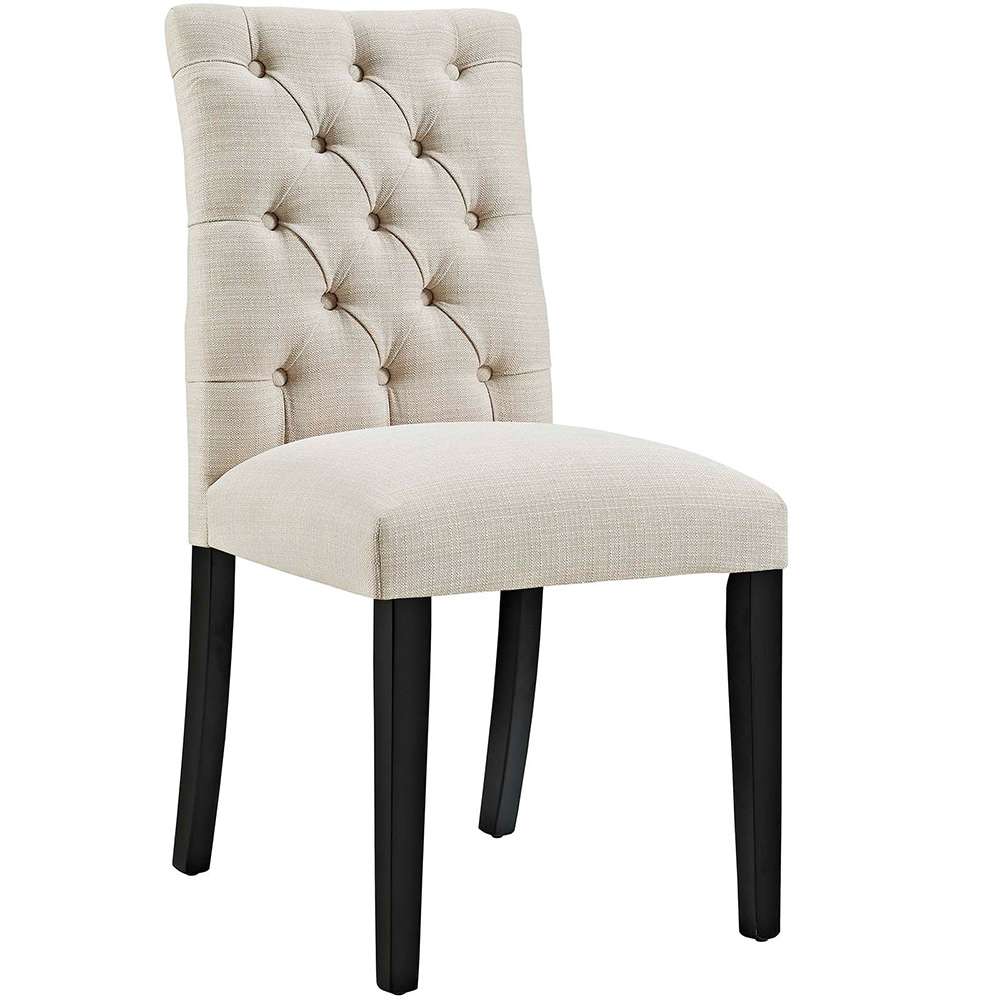 Modway - Duchess Button Tufted Fabric Dining Chair - EEI-2231-BEI veiw 1