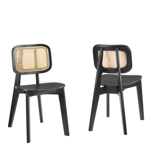Modway - Habitat Wood Dining Side Chair (Set of 2) - EEI-6077-BLK veiw 2