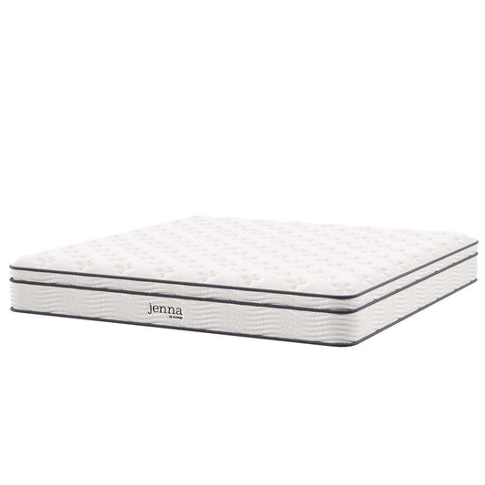 Modway - Jenna 10in Innerspring and Foam California King Mattress - MOD-6080-WHI veiw 2