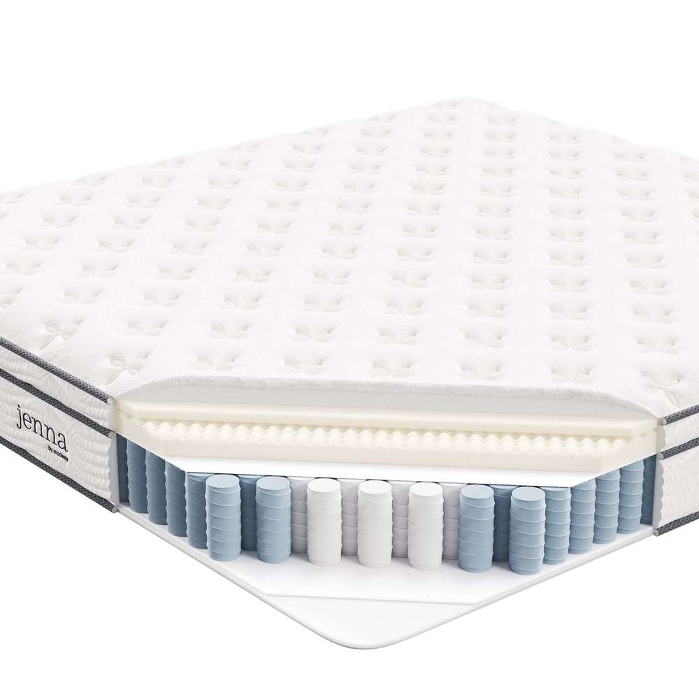 Modway - Jenna 10in Innerspring and Foam King Mattress - MOD-5771-WHI veiw 6
