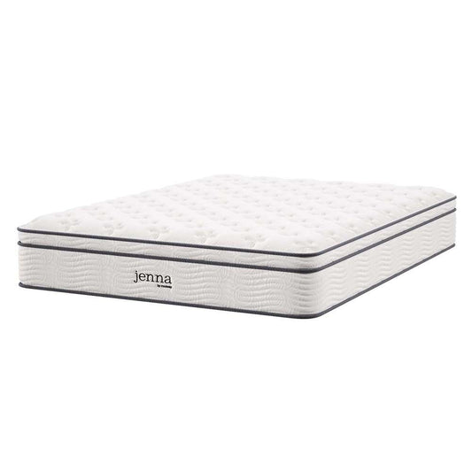 Modway - Jenna 12in Innerspring and Foam King Mattress - MOD-7090-WHI veiw 2