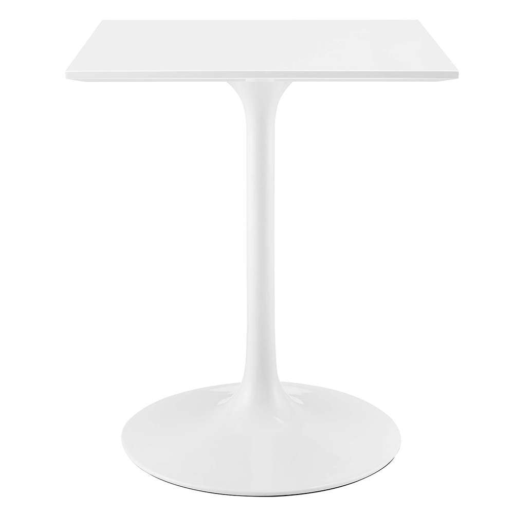 Modway - Lippa 24in Square Wood Top Dining Table in White - EEI-1122-WHI veiw 1