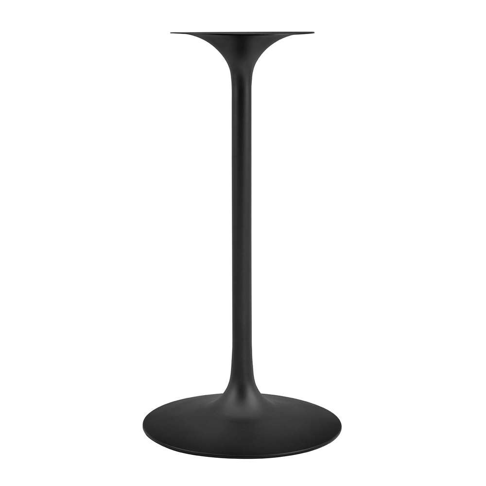Modway - Lippa 28in Round Artificial Marble Bar Table in Black Black - EEI-4892-BLK-BLK veiw 4