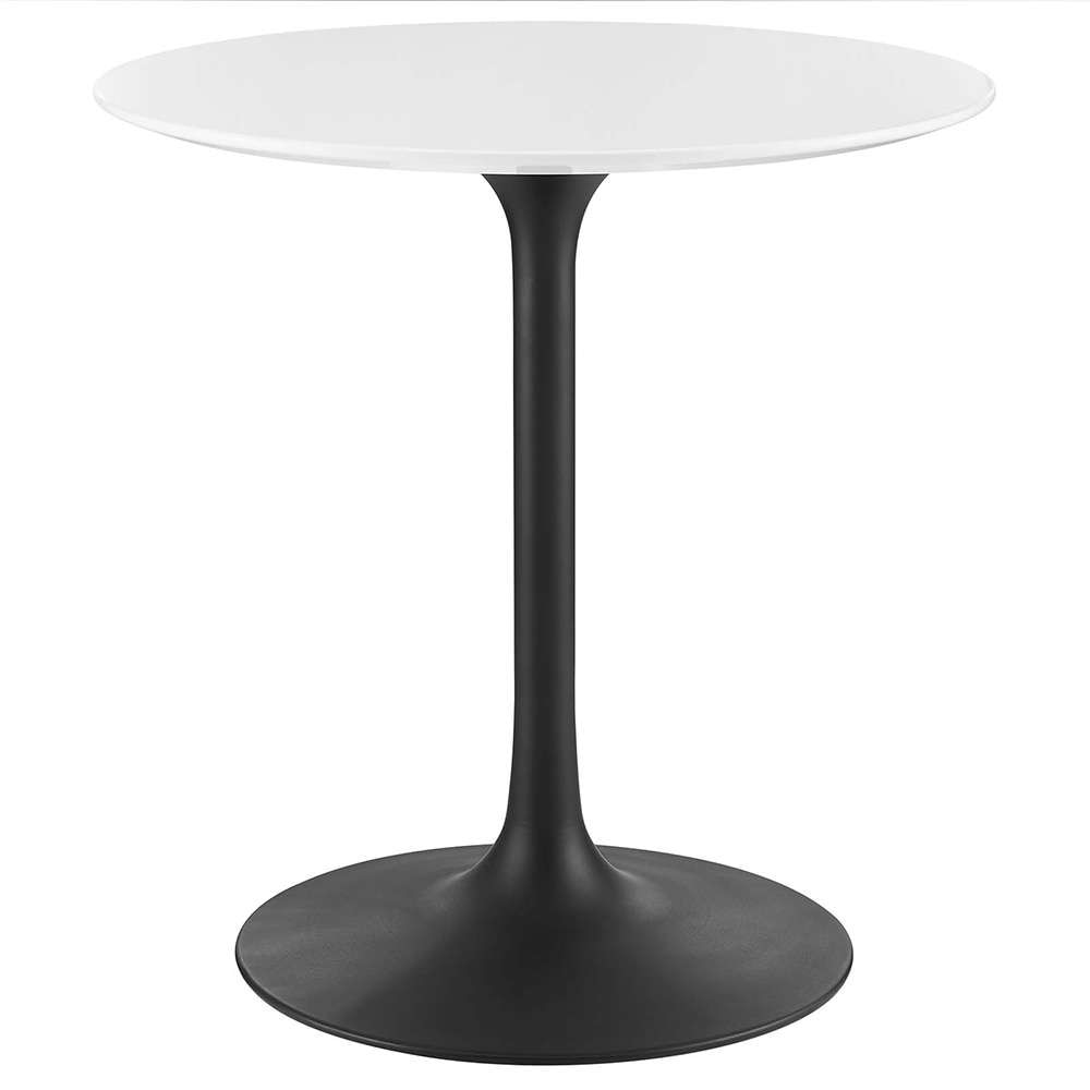 Modway - Lippa 28in Round Dining Table in Black White - EEI-3510-BLK-WHI veiw 1