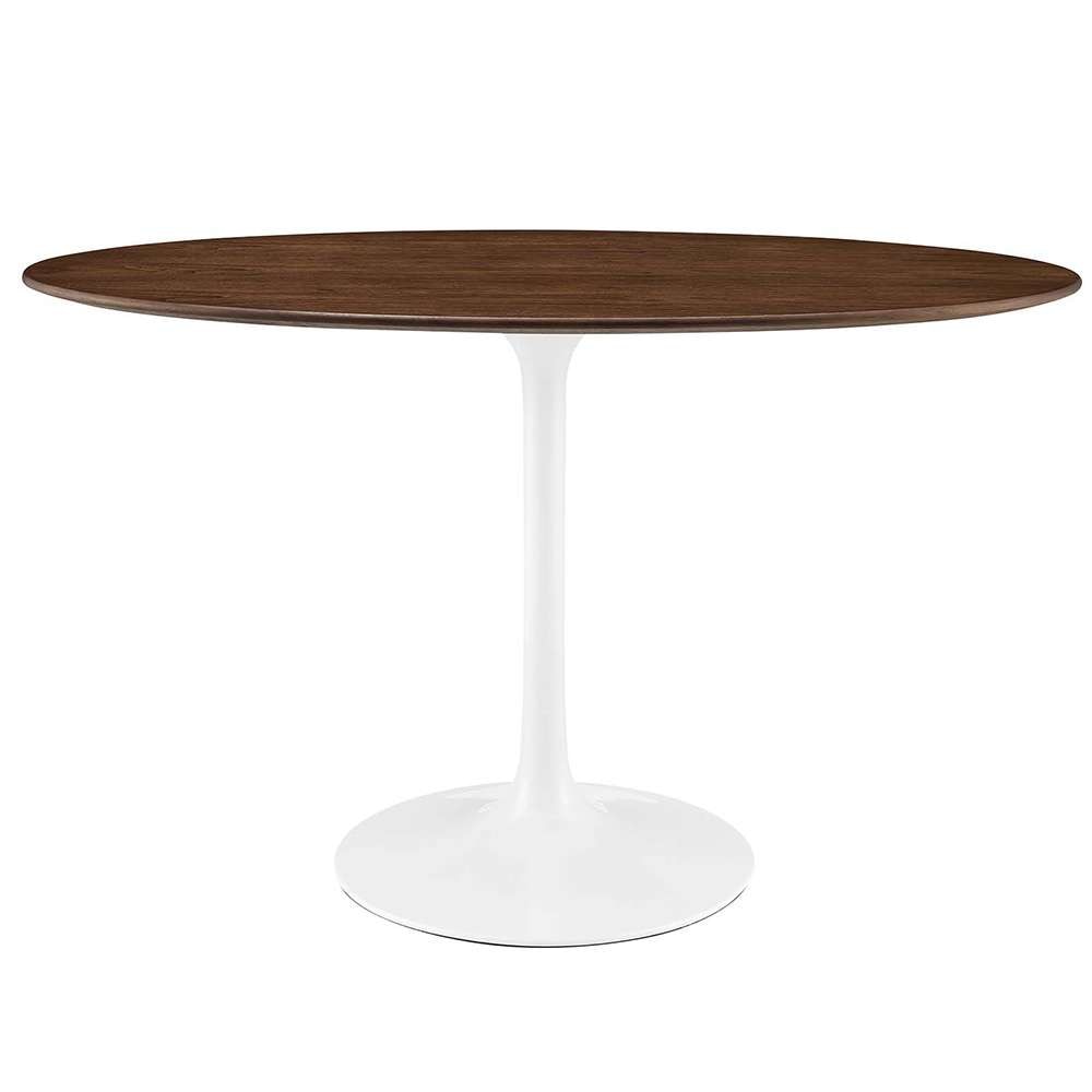 Modway - Lippa 48in Oval Wood Grain Dining Table in Walnut - EEI-2019-WAL veiw 1