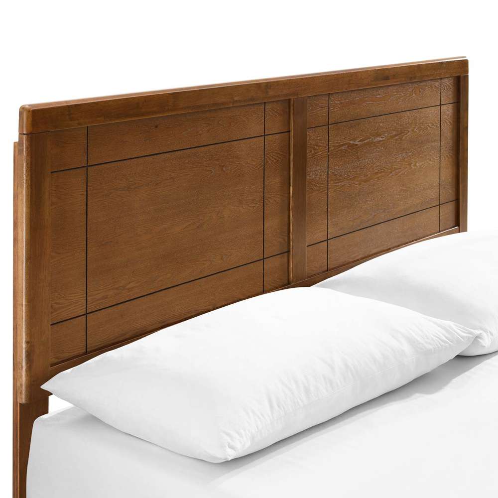 Modway - Marlee Queen Wood Platform Bed With Splayed Legs - MOD-6382-WAL veiw 6
