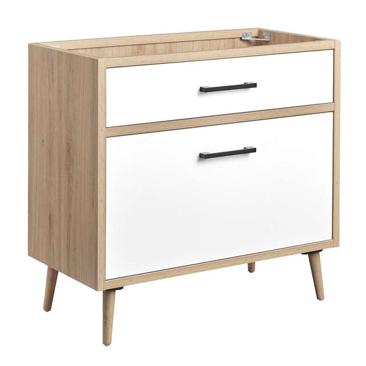 Modway - Maverick 36in Bathroom Vanity Cabinet - Sink Basin Not Included - EEI-6268-OAK-WHI veiw 2