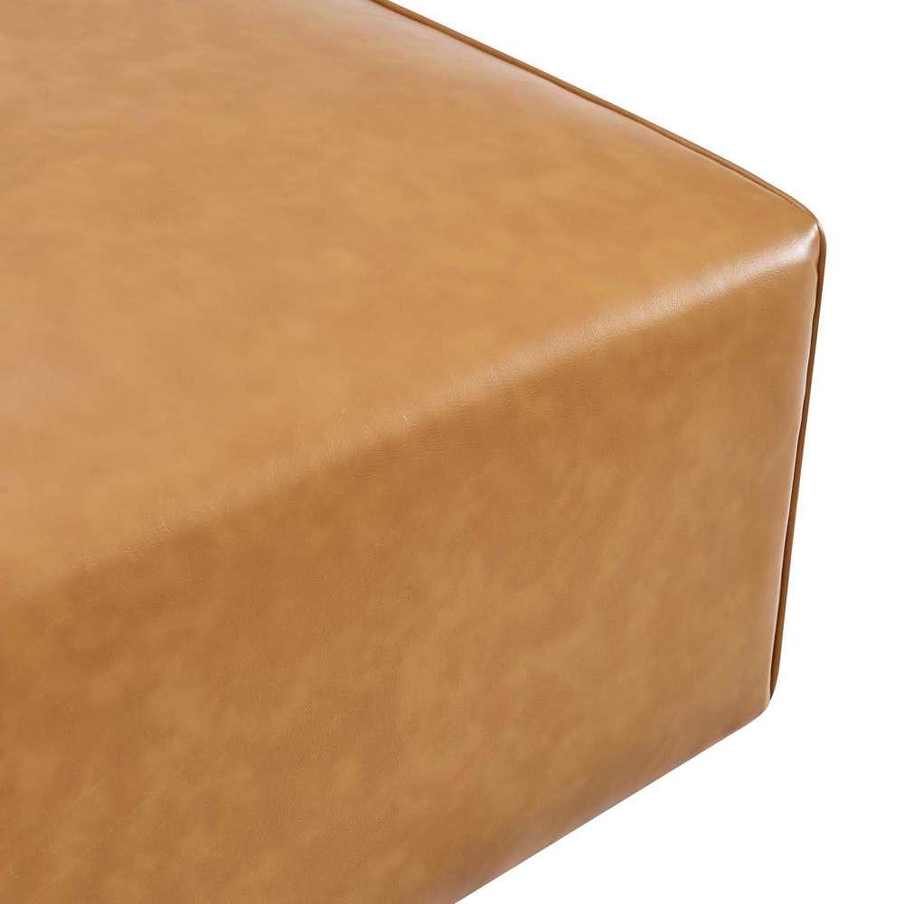 Modway - Mingle Vegan Leather Ottoman - EEI-4624-TAN veiw 5