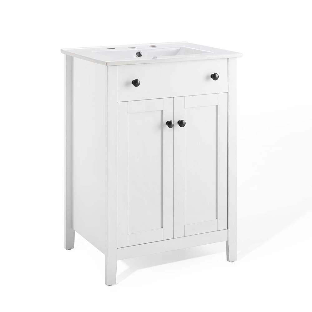 Modway - Nantucket 24in Bathroom Vanity - EEI-4250-WHI-WHI veiw 1