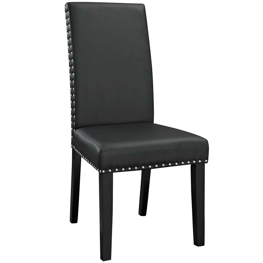 Modway - Parcel Dining Faux Leather Side Chair - EEI-1491-BLK veiw 1