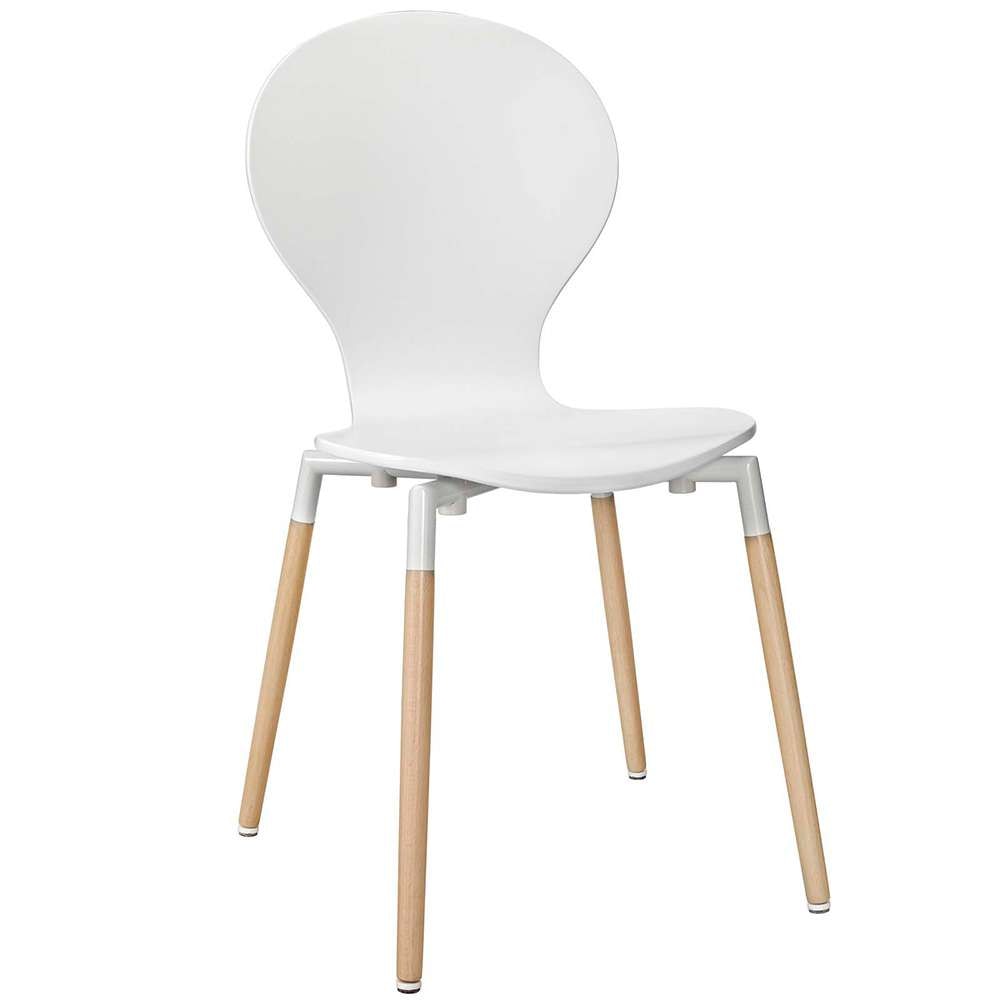 Modway - Path Dining Wood Side Chair - EEI-1053-WHI veiw 1