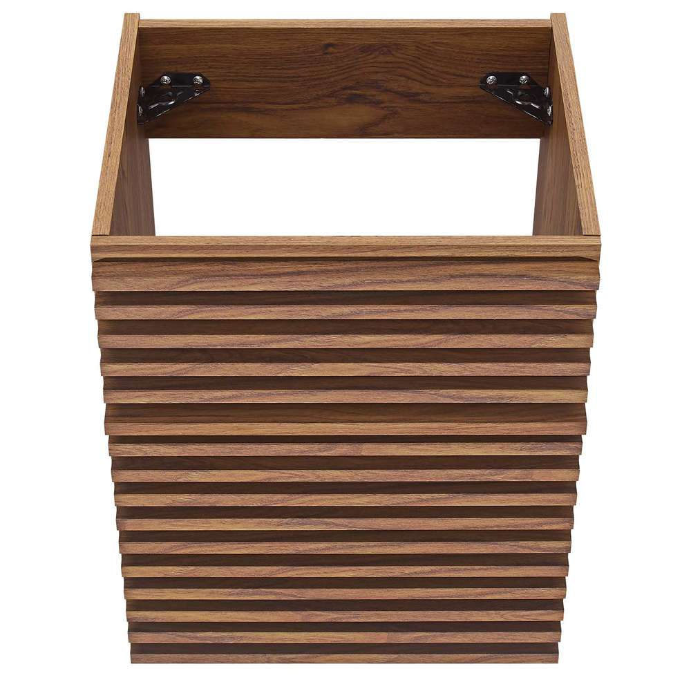 Modway - Render 18in Wall-Mount Bathroom Vanity Cabinet (Sink Basin Not Included) in Walnut - EEI-4848-WAL veiw 6