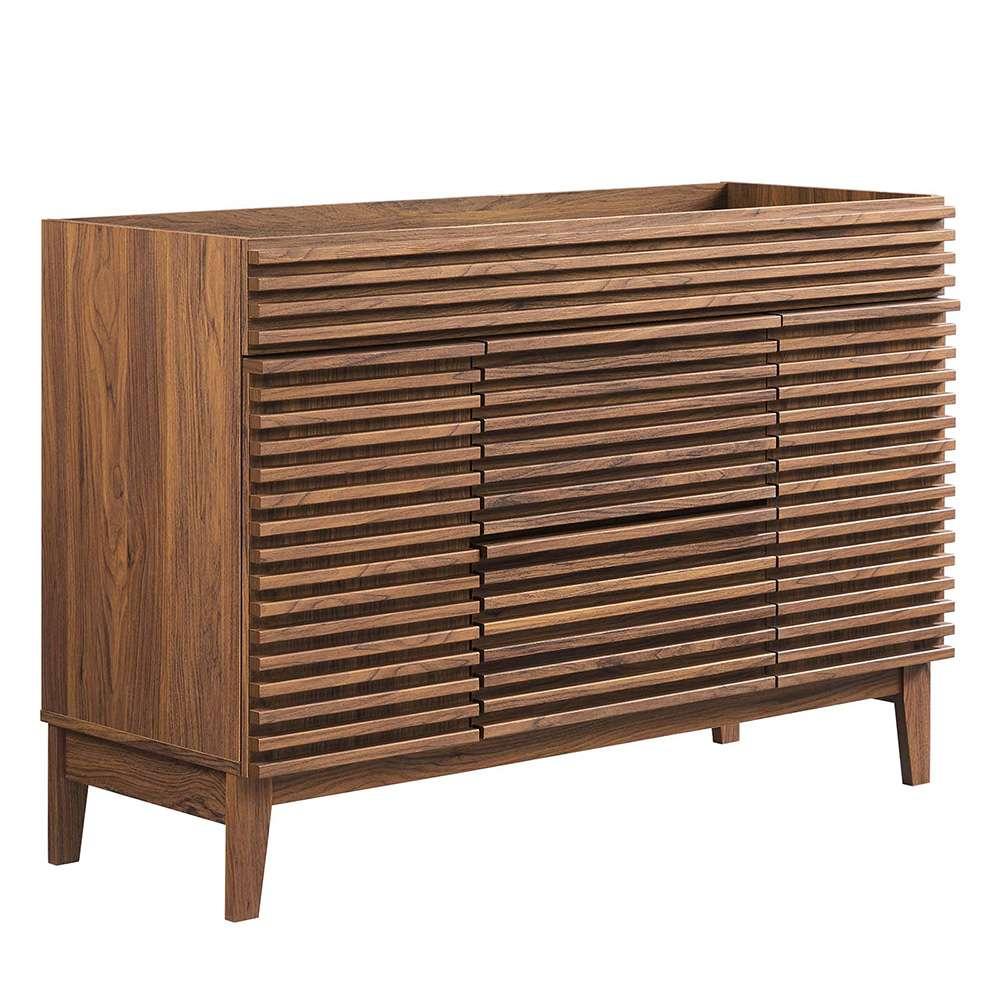 Modway - Render 48in Single Sink Compatible (not included) Bathroom Vanity Cabinet - EEI-4341-WAL veiw 1