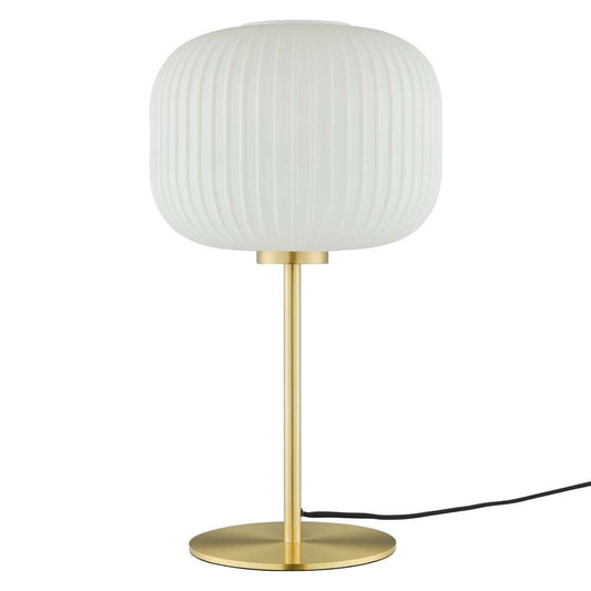 Modway - Reprise Glass Sphere Glass and Metal Table Lamp - EEI-5622-WHI-SBR veiw 2