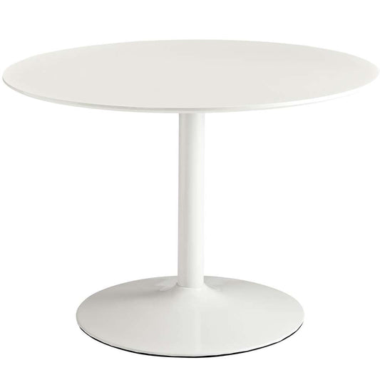 Modway - Revolve Round Wood Dining Table - EEI-785-WHI veiw 2