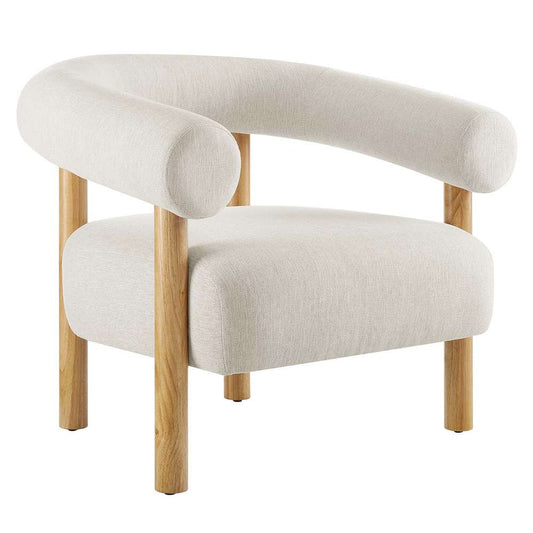 Modway - Sable Upholstered Fabric Armchair - EEI-6689-IVO-NAT veiw 2