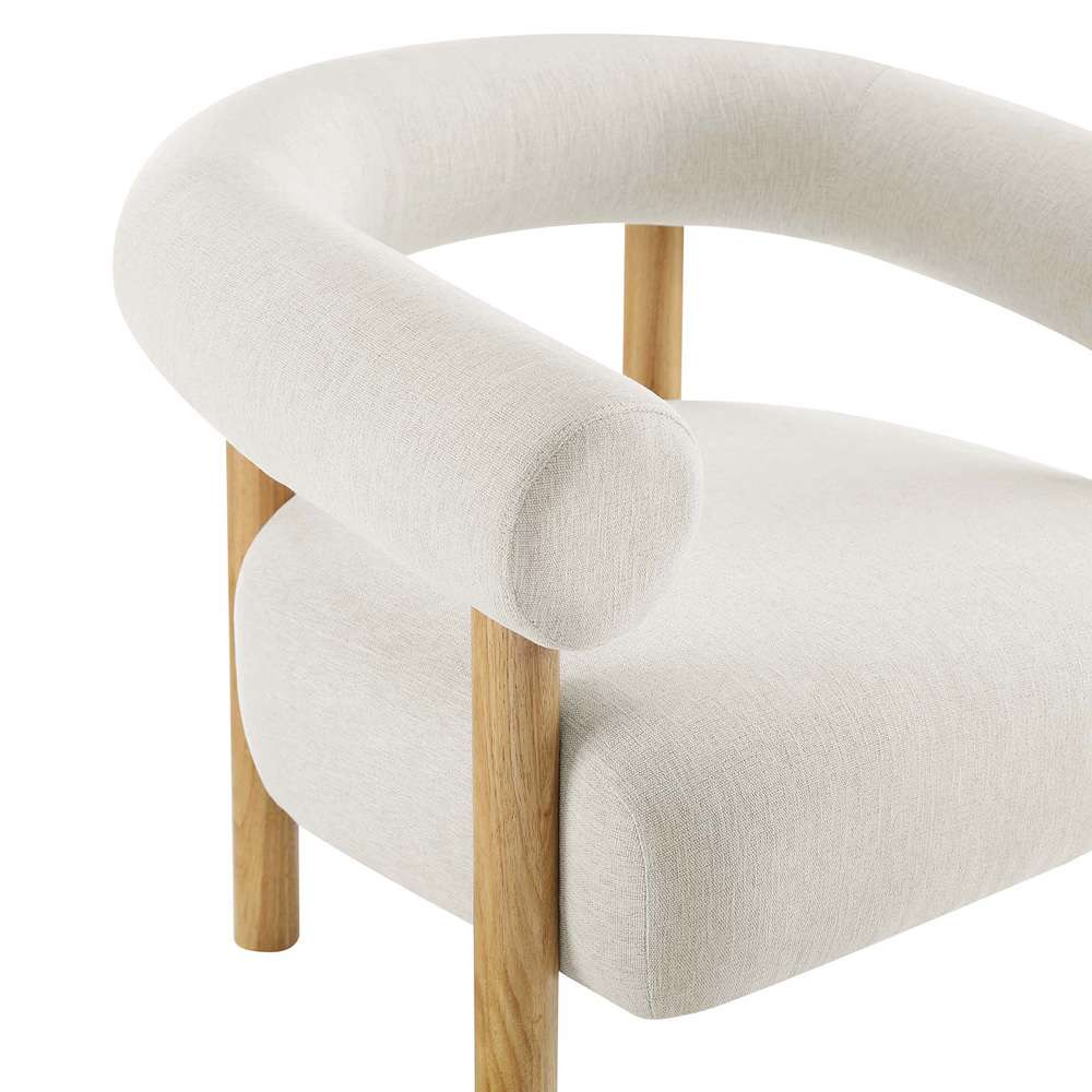 Modway - Sable Upholstered Fabric Armchair - EEI-6689-IVO-NAT veiw 6