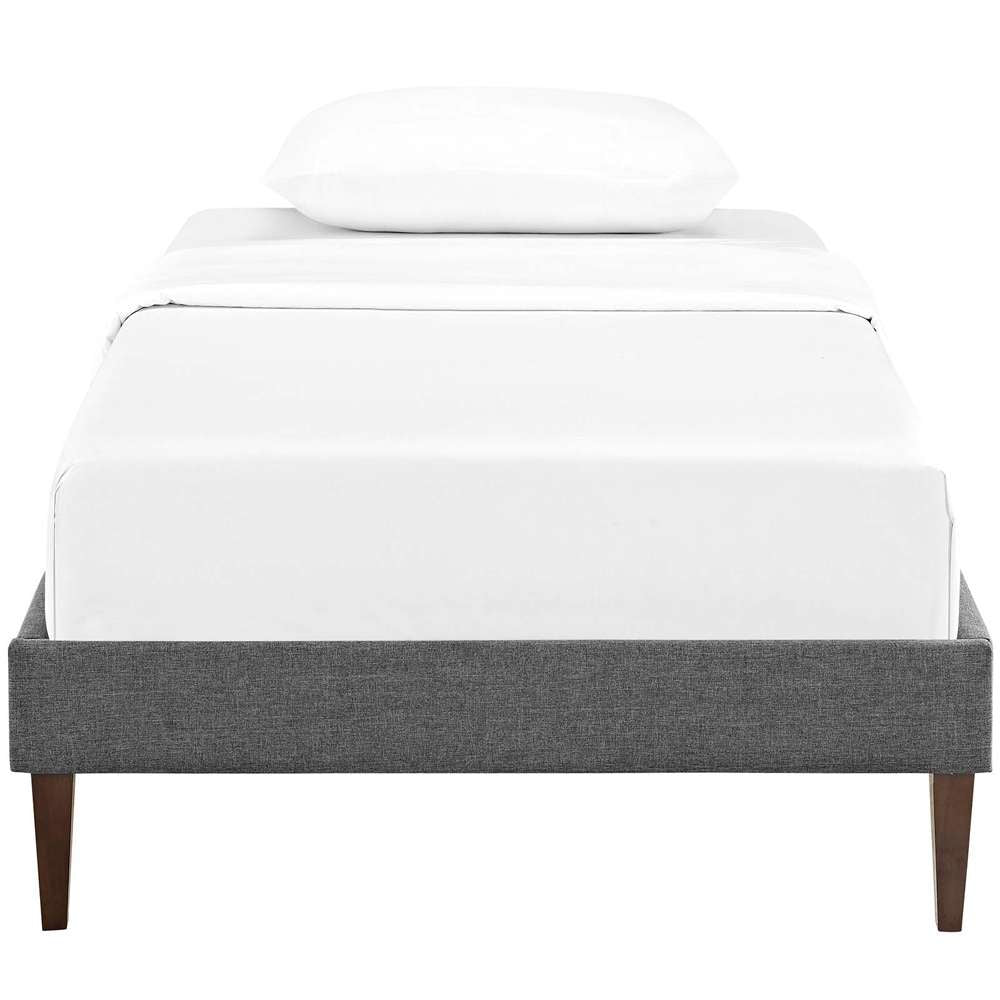 Modway - Tessie Twin Fabric Bed Frame with Squared Tapered Legs - MOD-5895-GRY veiw 5