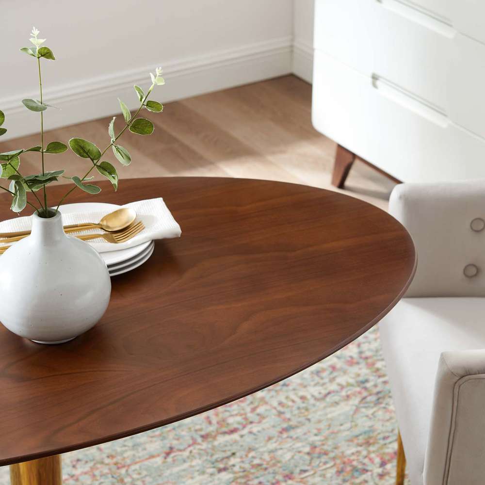 Modway - Verne 48in Oval Dining Table - EEI-4751-GLD-WAL veiw 5