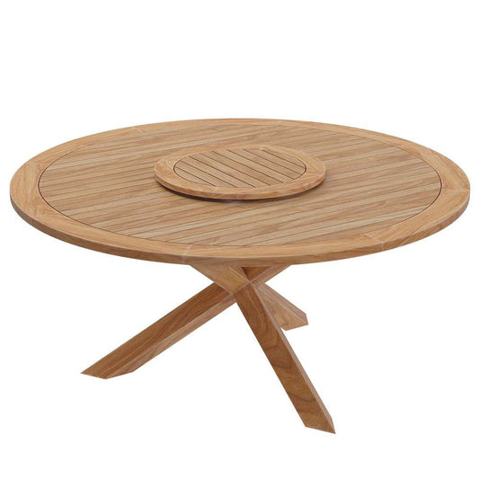 Modway - Wellspring 63in Outdoor Patio Teak Wood Dining Table - EEI-5745-NAT veiw 2
