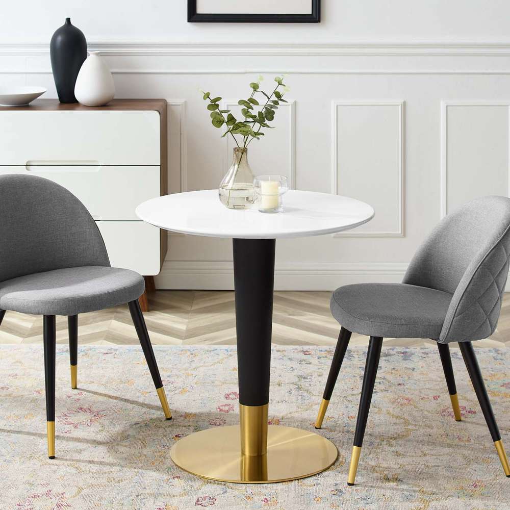 Modway - Zinque 28in Dining Table - EEI-5116-GLD-WHI veiw 5