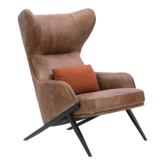 Moes Home - Amos Leather Accent Chair - PK-1103-14 veiw 2