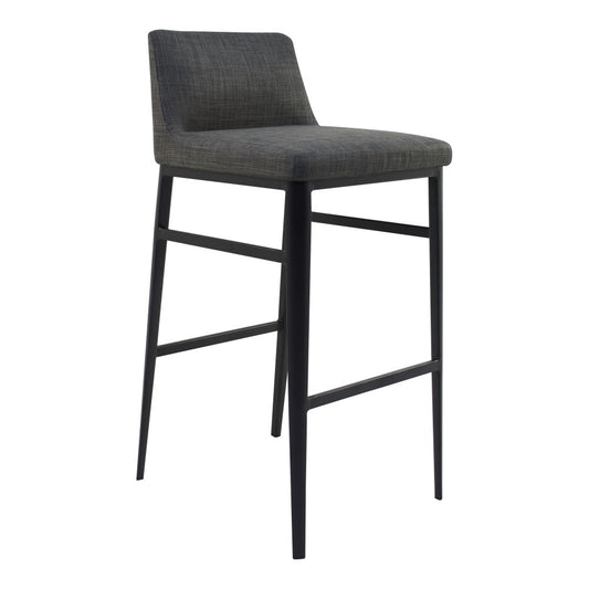Moes Home - Baron Barstool in Charcoal Grey - EJ-1032-07 veiw 2