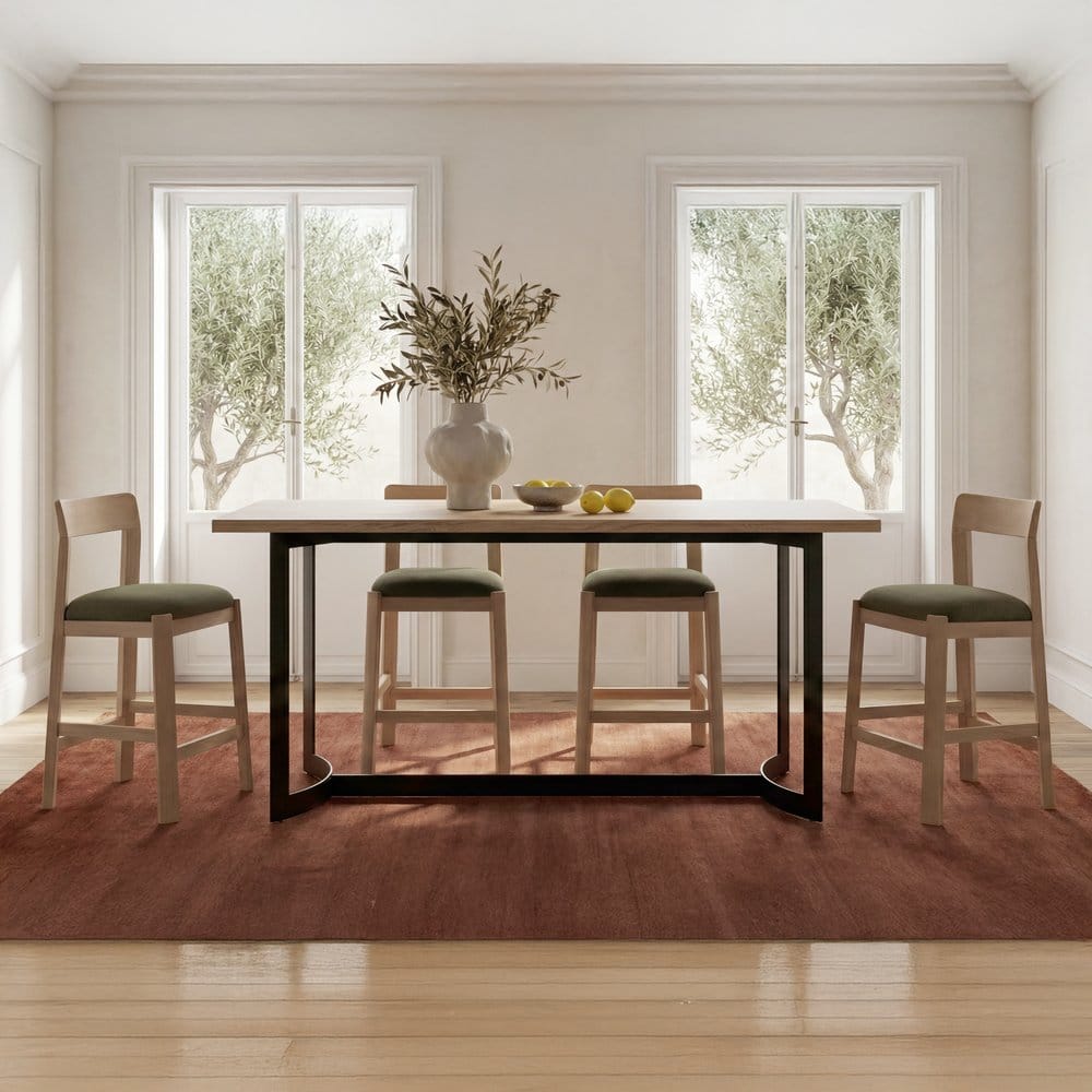 Moes Home - Bent Counter Table Oak - VE-1039-24-0 view 8