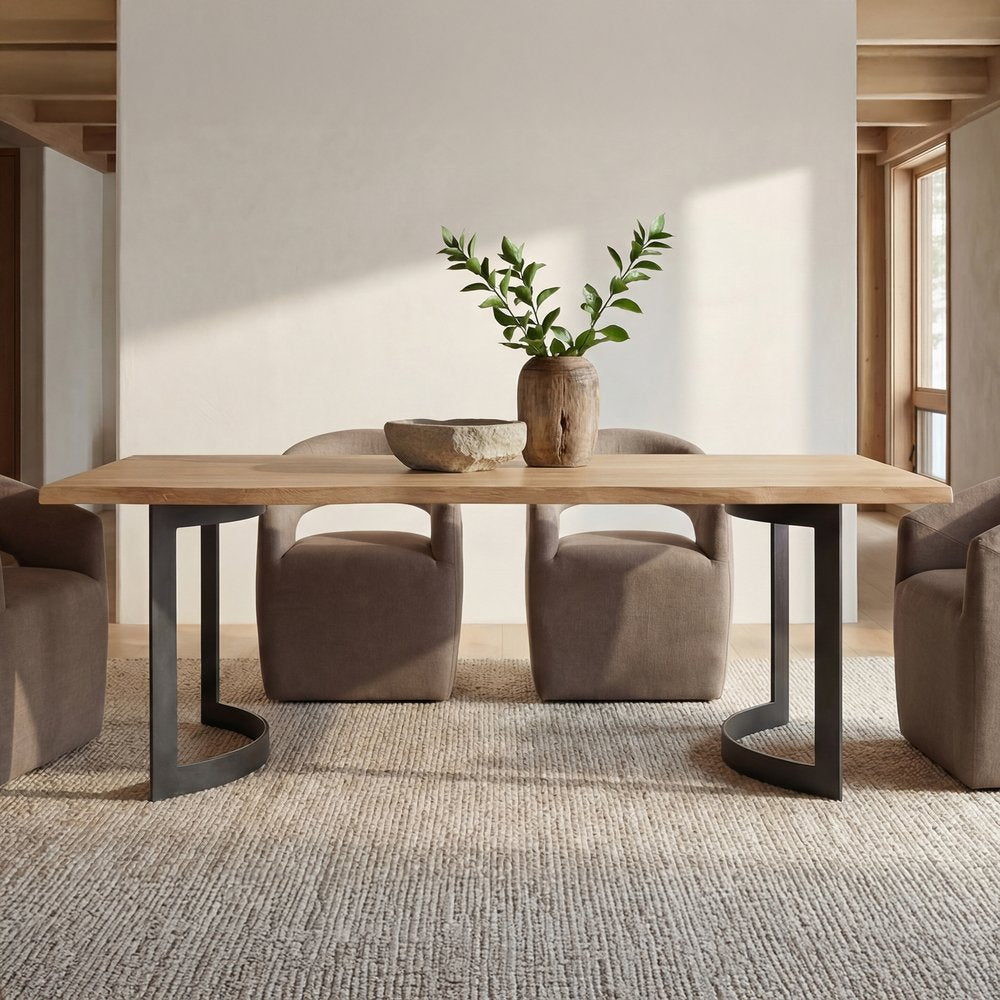 Moes Home - Bent Dining Table Small Oak - VE-1001-24-0 view 8