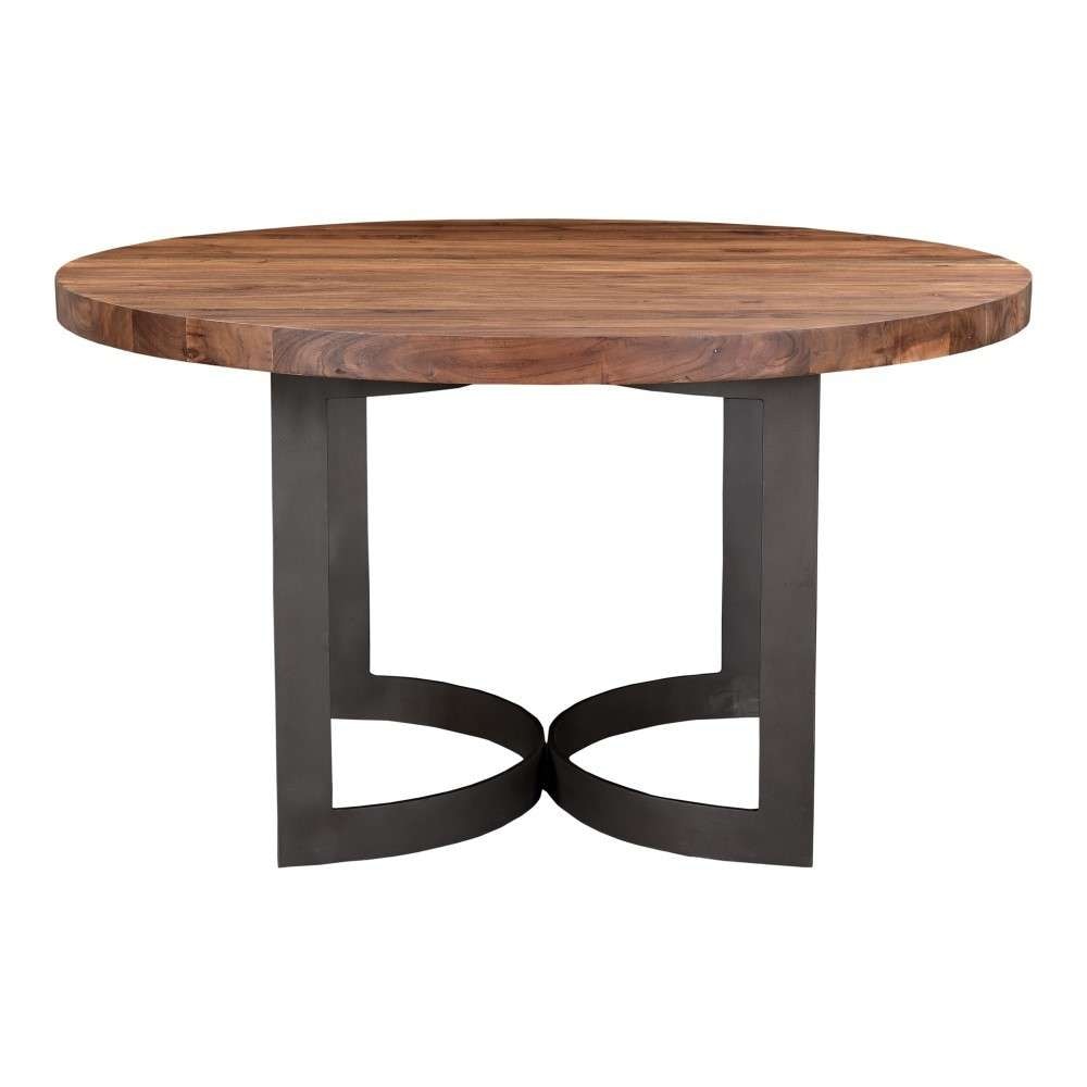 Moes Home - Bent Round Dining Table 54in Smoked - VE-1106-03-0 veiw 1