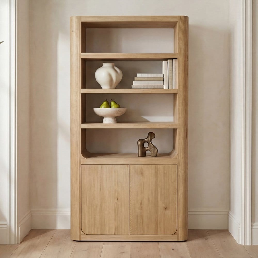 Moes Home - Blake Tall Cabinet Rustic Oak - TL-1033-24 view 10