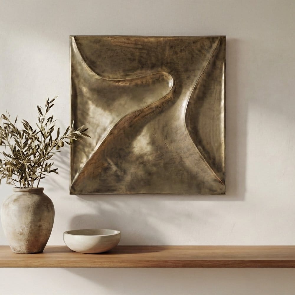 Moes Home - Bode Wall Sculpture Aged Brass - FI-1148-51 view 8
