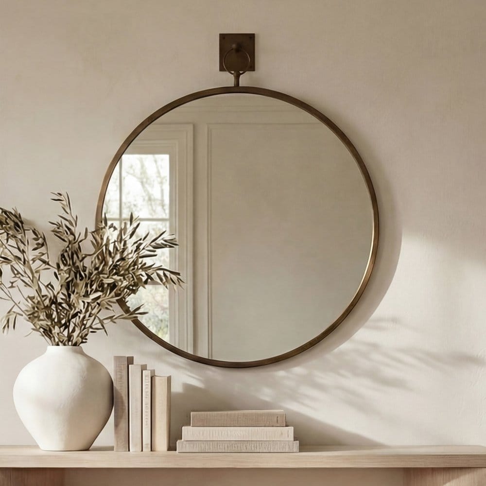 Moes Home - Cameo Mirror Aged Brass - FI-1146-51 view 6