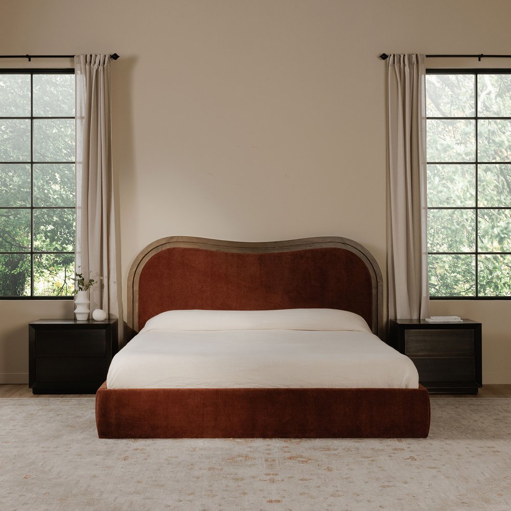 Moes Home - Camilla Queen Bed Chestnut - FO-1037-03-0 view 8