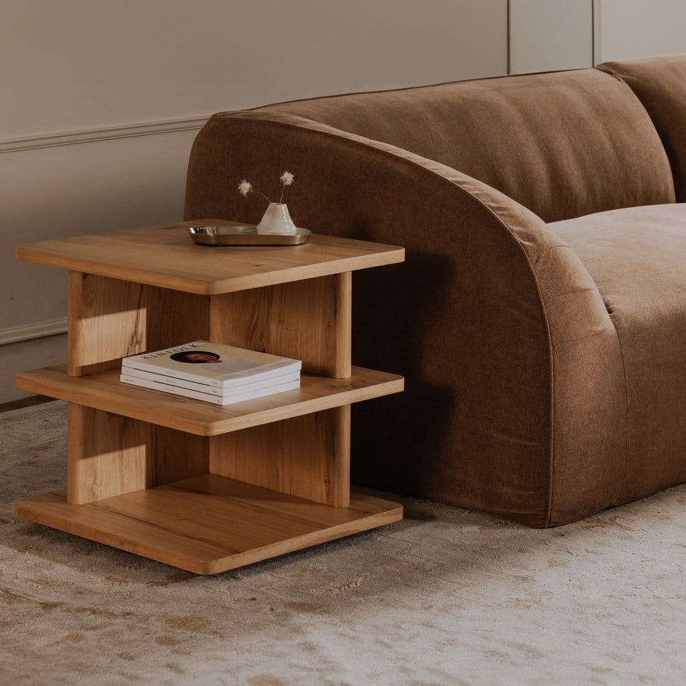 Moes Home - Casey Side Table Rustic Oak - FC-1019-24 view 6